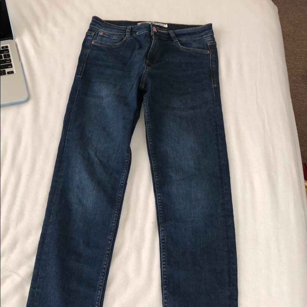 zara women’s dark wash skinny jeans NWOT